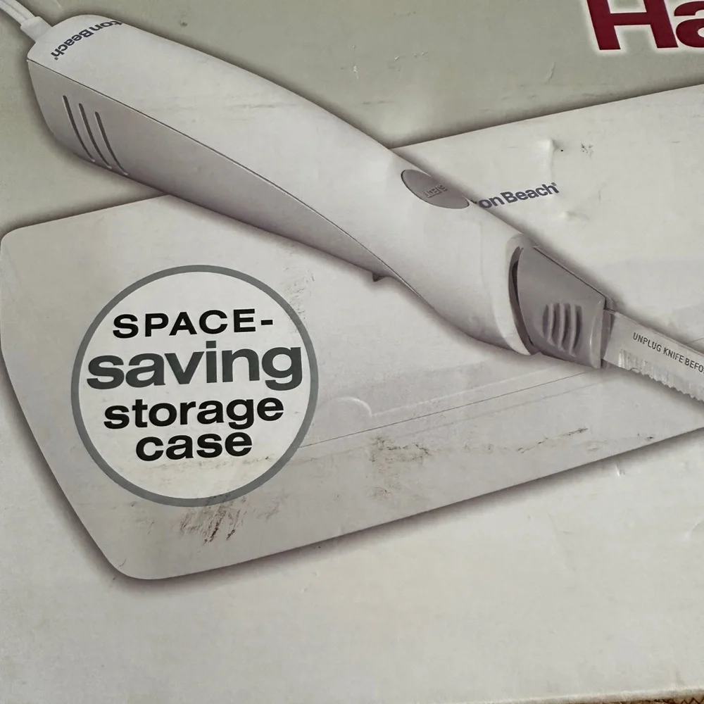 Hamilton beach Electric Knife set with box Vtg lk new